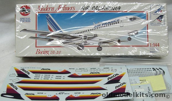 Airfix 1/144 Boeing 737 'Special Edition' - Air France or British Airways - And With ATP Air Cal / Wing Egress / Windows and Frames / Doors, 03181 plastic model kit